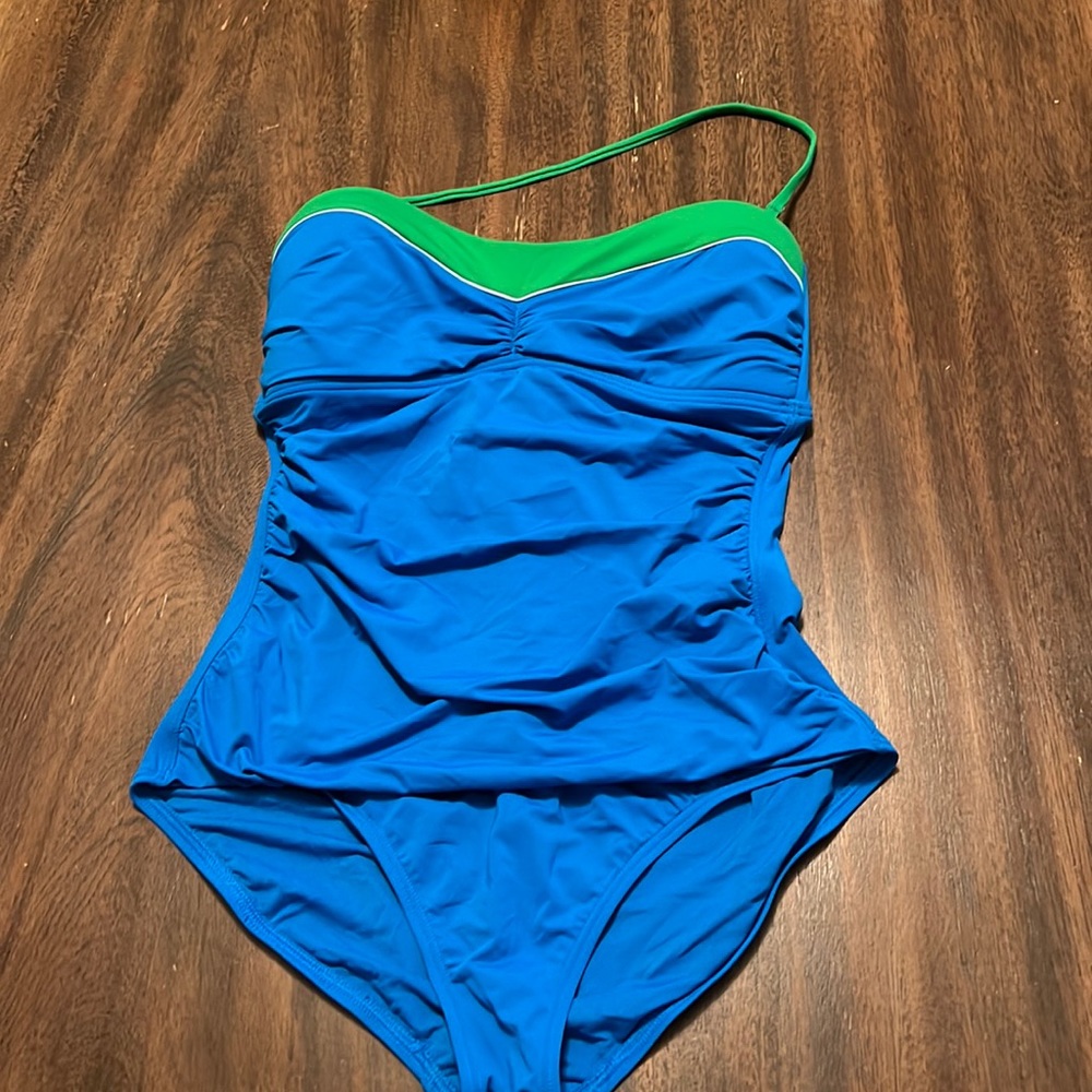 Blue and green one piece Tommy Bahama swimsuits